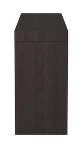 Pine Wood Grain Modern Narrow Entryway Console <b>Table</b> with Storage Cabinet Dark <b>Brown</b> Living Room Furniture - Product Image 4