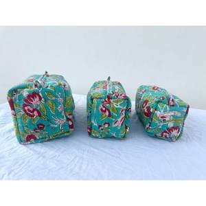 Caja de Joyería Bohemia Premium de Algodón, Ligera, con Estampado a Mano, para Viajes, Almacenamiento en Sala de Estar y Uso en Exteriores, de un Solo Nivel - Product Image 1