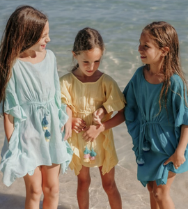 Vestido corto de algodón con bordado de rosas para chica, minivestido de verano, informal, bonito - Product Image 2