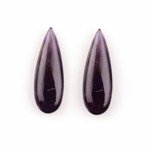 Prix d'usine – Perle de pierre précieuse naturelle en améthyste violette, taille poire briolette calibrée 10x30mm, pour la fabrication de bijoux - Product Image 1