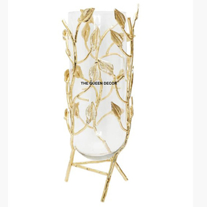 Vase en métal antique moderne, pièce d'appoint de luxe faite à la main pour la décoration de la maison, design martelé en cuivre pour la décoration de Noël - Product Image 3