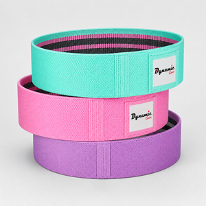 DYNAMIC GEAR DG-HC-001 Medium Resistance Latex Hip <b>Band</b> Yoga & Fitness Training Comfortable <b>Exercise</b> Loop for Adults - Product Image 2