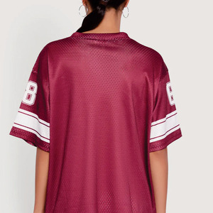 Camiseta Deportiva de Fútbol Americano Moderna, Transpirable, de Poliéster, Talla Grande, Manga Corta, Estampada a Rayas, Color Personalizado, Uniforme Deportivo - Product Image 4