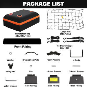 Porte-bagages de toit robuste 64×39×5 po, panier de transport de toit, capacité de charge de 200 lb pour SUV, camion, voiture avec barres transversales GAPCGC003 - Product Image 5