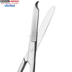 กรรไกรตัดไหม Spencer ขนาด 3.50 นิ้ว ปลายเล็ก ดีไซน์ปลายรูปตะขอ สำหรับการถอดไหมอย่างแม่นยำ ผลิตจากสแตนเลส ใช้งานด้วยมือ ได้รับมาตรฐาน CE - Product Image 3