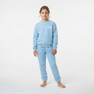 Conjunto Deportivo de Sudadera de Algodón para Niños en Color Sólido, Conjunto de Jogger a la Moda, Ropa Casual, Fabricante de Ropa OEM ODM - Product Image 1