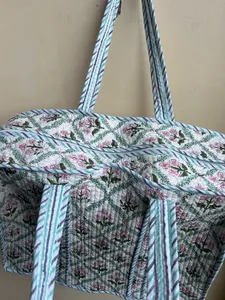 Bolsas de algodón bordadas gitanas Bolsas de compras acolchadas coloridas para mujeres, bolsos étnicos tradicionales - Product Image 6