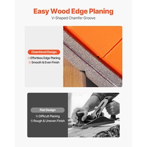 Cepillo de mano inalámbrico de 3-1/4 pulgadas con motor sin escobillas, 15000 RPM, profundidad de corte ajustable, eléctrico - Product Image 3