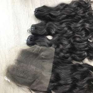 Genius Weft Luxury Super Natural Wave Cabello sedoso vietnamita Virgen cruda Cutícula Alineada Cabello Virgen - Product Image 1
