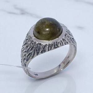 แหวนเงินแท้ 925 ประดับด้วยเทอร์ควอยซ์สีน้ำเงินธรรมชาติ สไตล์โบฮีเมียนคลาสสิก ราคาขายส่ง เครื่องประดับเงิน - Product Image 2