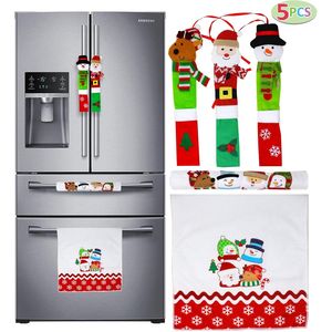 Set di 5 Copri Maniglie per Elettrodomestici da Cucina Natalizi, Decorazione Natalizia per Frigorifero e Lavastoviglie - Set Decorativo per Feste - Product Image 2