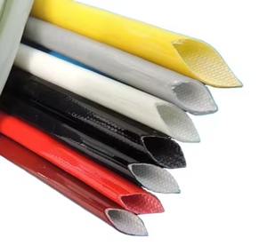 สายถักหุ้มซิลิโคนไฟเบอร์กลาสเคลือบซิลิโคนหลากสี ขนาด 1 มม.-30 มม. ทนแรงดัน 1.5KV 2.5KV - Product Image 3