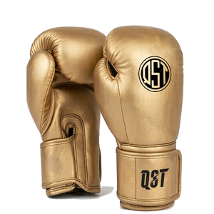 Professional Metallic Gold Boxing Training <b>Gloves</b> Premium Leather Sparring <b>Gloves</b> Muay Thai Kickboxing Custom Logo OEM Gear 16oz - Product Image 1