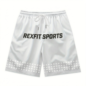 Pantalones Cortos Deportivos REXFIT para Hombre, Color Rosa, para Entrenamiento, Gimnasio, Running, con Logotipo Personalizado, Ligeros y de Secado Rápido - Product Image 1