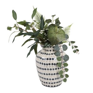 Mother Of Pearl Inlay Vase Capiz Shell <b>Decorative</b> Flower Vessel MOP Mosaic <b>Accent</b> Piece For Living Room Bedroom Home Decor - Product Image 4
