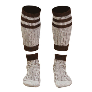 Men's Knee High <b>Socks</b> Cotton Bamboo Fiber Thermo Knitted Striped <b>Winter</b> Daily Wear <b>Thick</b> Regular Fit - Product Image 2