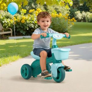 Triciclo per Bambini 3-5 Anni con Struttura Triangolare, Cestini Portaoggetti Anteriori e Posteriori, Stabile - Product Image 2
