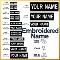 Étiquette nominative brodée – Patch personnalisé avec nom |   Patch tactique thermocollant, à coudre et à velcro pour uniformes
