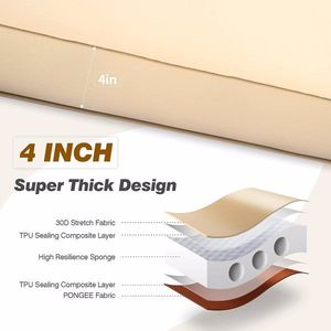 Materassino Autogonfiabile da Campeggio da 4 Pollici, Portatile, in Memory Foam Spesso, per 4 Stagioni, per Esterni, Grande, 80FT 30FT 40FT 20FT - Product Image 3