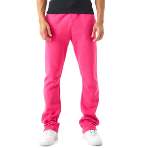 Wholesale Custom Logo Lightweight Casual <b>Men</b> <b>Elastic</b> Waist Flare <b>Trousers</b> Loose Fit Breathable Eco-Friendly in Low Price - Product Image 1