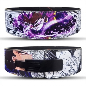 Custom Design Cowhide Leather <b>Weight</b> Lifting <b>Belt</b> Adjustable Lever Buckle Men Strength <b>Training</b> Waist Support - Product Image 1