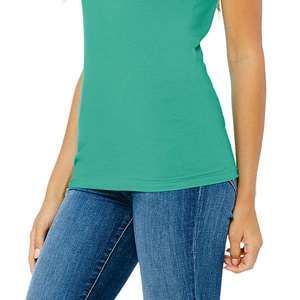 Camisetas Cortas de Verano para Mujer, Camisetas Cortas con Logotipo Personalizado, 100% Algodón, Camisetas Cortas para Mujer - Product Image 5