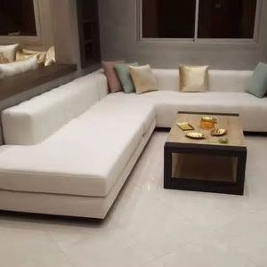 โซฟาเข้ามุมทันสมัยสำหรับห้องนั่งเล่น ชุดโซฟาผ้าแบบแยกส่วน 5 ที่นั่ง ดีไซน์แบบโมดูลาร์ คุณภาพเยี่ยมพร้อมเบาะรองนั่ง - Product Image 1