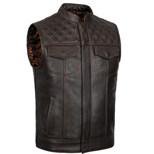 Chaqueta de Motociclista de Cuero Genuino para Hombre, Estilo Vintage, con Cierre Frontal, Abrigo Informal de Moda para Invierno - Product Image 3