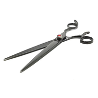 Tijeras Profesionales Multifuncionales OEM de Alta Calidad, de Acero Inoxidable Negro de 8 Pulgadas, Modernas y Portátiles para Peluquería Canina