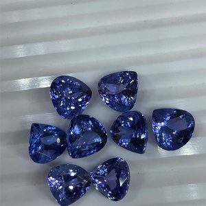 Pierres précieuses métallisées en forme de cœur, couleur 100% naturelle, bleu et Violet, excellente coupe, 1 pièce - Product Image 3