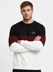 เสื้อสเวตเชิ้ตคอกลมแขนยาวผู้ชายลายบล็อกสีสันจาก Oneten Apparel สไตล์ลำลอง - Product Image 1