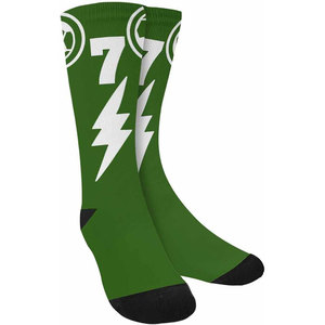 Chaussettes de sport longues en tricot personnalisées OEM, respirantes, en spandex et polyester, pour l'entraînement sportif, le football et le basketball - Product Image 3
