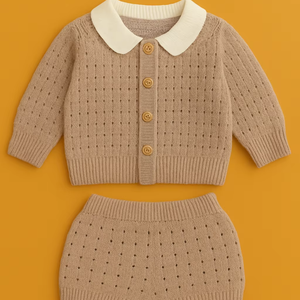 Colección de Ropa para Bebés, Conjunto Suave de Punto para Invierno, Uso Diario, Talla Personalizada, Fabricación OEM - Product Image 1