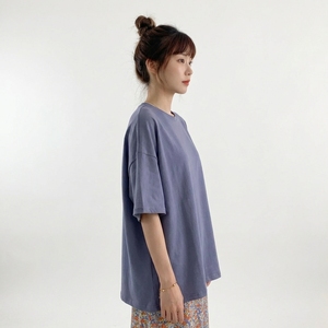 T-shirts pour femmes en tricot à logo, coupe ample et décontractée, grande taille, haute qualité, nouvelle collection, offre spéciale - Product Image 4
