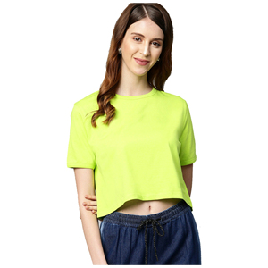 Wholesale <b>Women's</b> Summer Crop Tops 100% Cotton Breathable Eco-Friendly Lightweight Streetwear with Personalized Logo Printing - Product Image 1