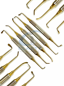 Juego de Instrumentos Quirúrgicos Dentales con Empuñadura Manual Moleteada Plateada, Herramientas de Ortodoncia Clase I, Fuente de Alimentación Manual, Uso Veterinario CLASTY - Product Image 3