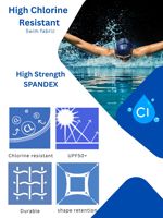 Maillot de bain tricot tissu 80% recyclé 20% spandex 190gm2 reycle Polyamide tissu résistant au chlore recycler tricot