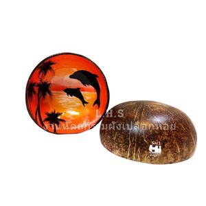 Nouveauté bol en noix de coco laqué de haute qualité ustensiles de cuisine en cristal moderne décor à la maison Souvenirs Camping cuillère utilisation Vietnam - Product Image 3