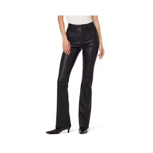 Leggings noirs en similicuir PU pour femmes, légers, doublés toile, coupe-vent, imperméables, effet push-up, extensibles, taille haute, avec poches - Product Image 4