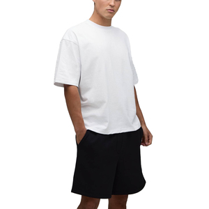Men's Athletic Summer Outfit Cotton T Shirt And Shorts <b>Set</b> Lightweight Breathable Running And Training Sportswear - Product Image 3