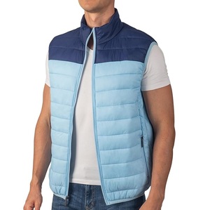 New Design Two Tone Puffer Vest Lightweight Sleeveless <b>Jacket</b> for <b>Men</b> Custom Made Puffer Bubble Parka <b>Jackets</b> - Product Image 3