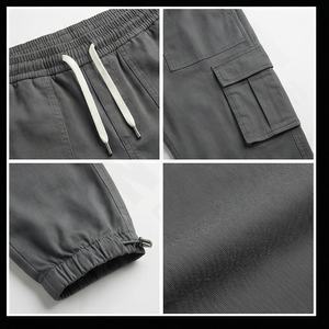 Vêtements pour hommes délavés jambe large nouvelle mode poche ample pantalons pour hommes High Street droite Cargo pantalons longs pantalons d'hiver hommes - Product Image 4