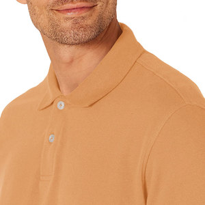 Polo homme personnalisé avec logo, col contrastant, anti-plis, manches courtes, coupe ajustée, style décontracté, tissu de haute qualité - Product Image 5