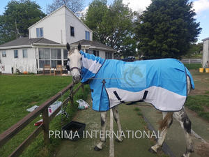 Couverture d'équitation de haute qualité pour chevaux, 1200D Ripstop, imperméable, pour l'extérieur, toutes saisons, modèle crossover combo avec doublure en coton - Product Image 3