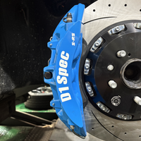 Kit de Caliper de Freno de Disco Nuevo TAIWAN D1 SPEC S-RS de 6 Pistones de Alto Rendimiento Ranurado de 355mm para Accord SUV con 5 Años de Garantía 32/36/40