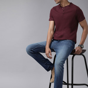 เสื้อยืดแฟชั่นสบายๆ สไตล์เบสิค ขายดี คุณภาพใหม่ ราคาส่ง 2026 เสื้อยืดลายวาฟเฟิล - Product Image 4