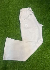 Factory Made Cotton Made Men's Flared Streetwear Staked <b>Trouser</b> Embroidery Logo Men <b>Trouser</b> with <b>Drawstring</b> - Product Image 3