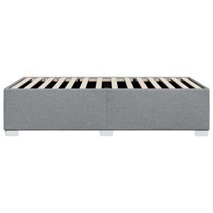 Base de Cama de Madera Contrachapada 100% Poliéster Gris Claro, Camas de Madera Sintética y Metal, Categoría de Producto - Product Image 5