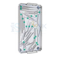 Plateau à instruments chirurgicaux, ensemble d'instruments de chirurgie générale, support de stérilisation métallique pour hôpital et clinique