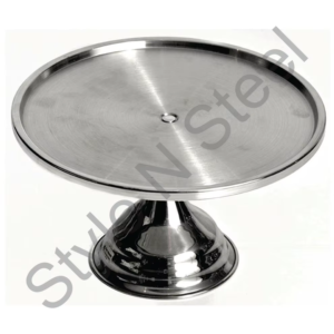 Taintless-soporte para tartas de todos los bajos, base redonda de color plateado - Product Image 1